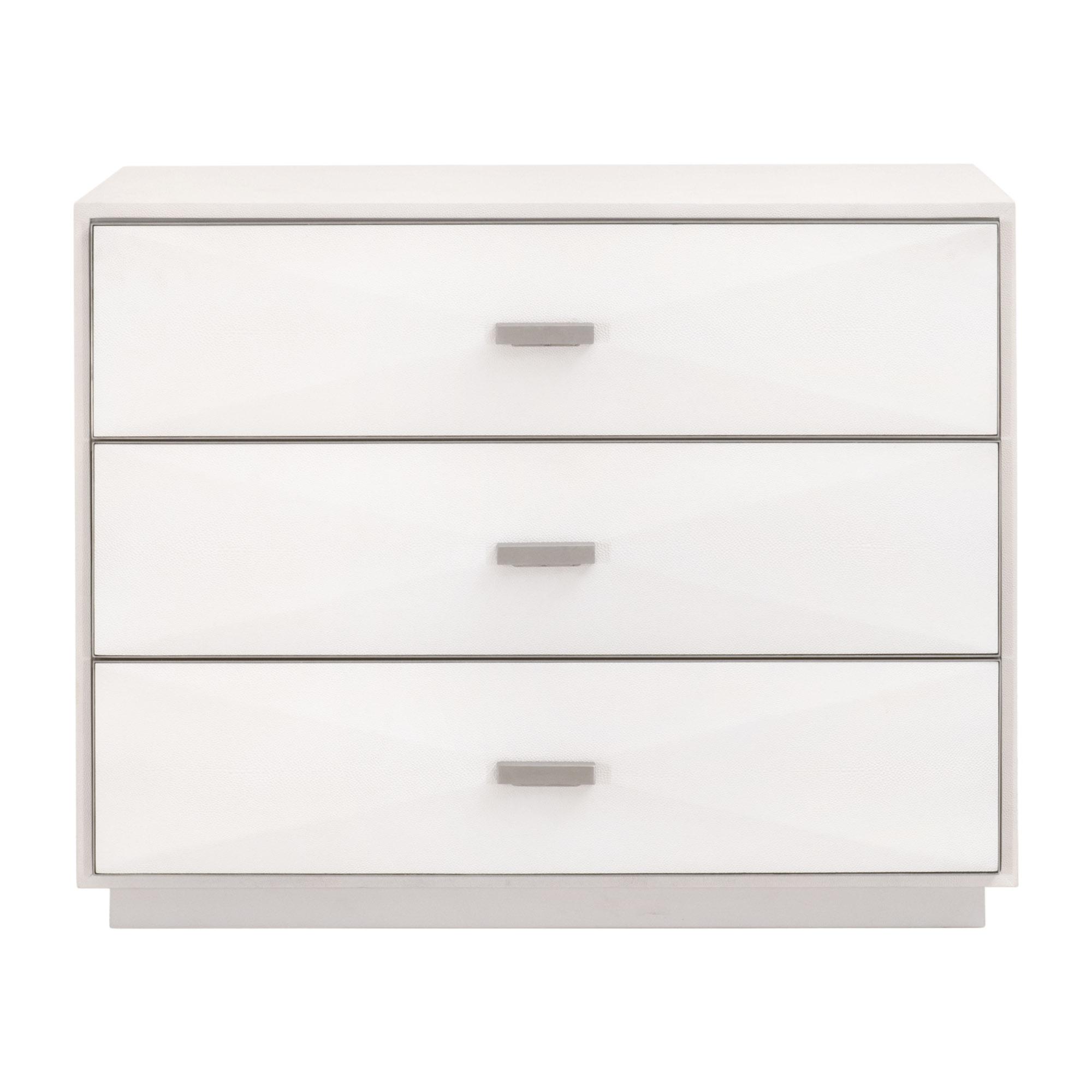 Wynn Shagreen 3 Drawer Nightstand
